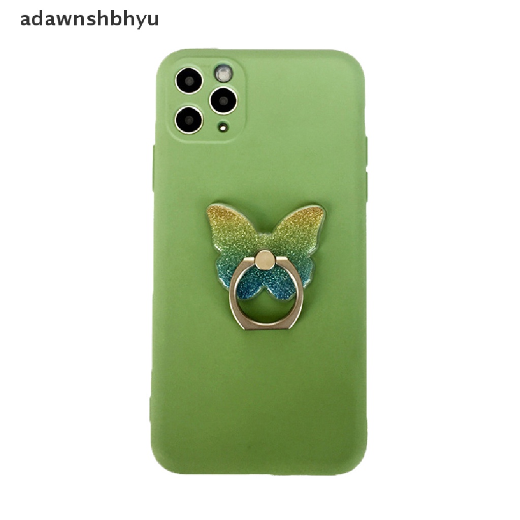 Adawnshbhyu Phone Ring Stand holder Butterfly Bling Glitter Universal Tempat 360derajat