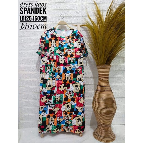 Daster Import Korea/ Daster Jumbo Micky Mouse