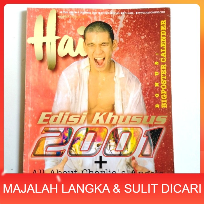 Majalah HAI Edisi Khusus 2001 No.49 Des 2000 Cover SAMMUEL RIZAL Langka