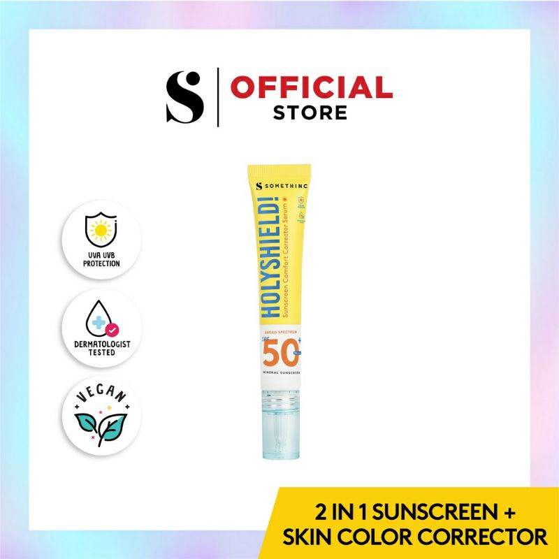 Somethinc Holyshield Sunscreen Comfort Corrector Serum 50ml dan 15ml