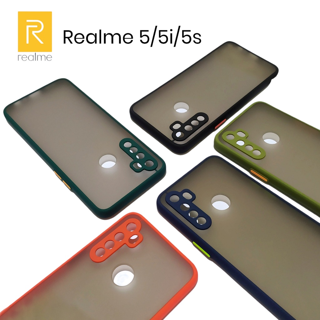 Casing Dove Fuze Matte Hp Realme 5 / Realme 5i / Realme 5s - sweetacase.id- Casing Pelindung Bump Kamera - Matte Candy -Bisa Bayar ditempat / COD/ Kesing Terlaris untuk Realme 5 / Kesing elegant / casing pria terbaru / 2021