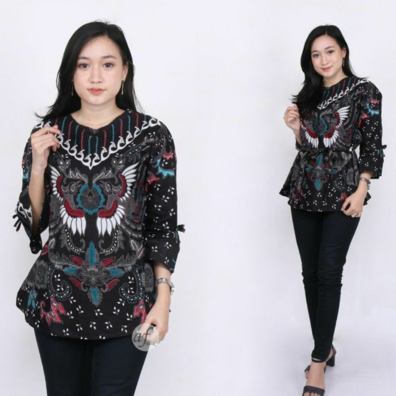 Atasan Batik Blouse Dolby Dolbi Dobby Doby Tenun Sutra Tulis Halus Katun ATBM Termurah Modern