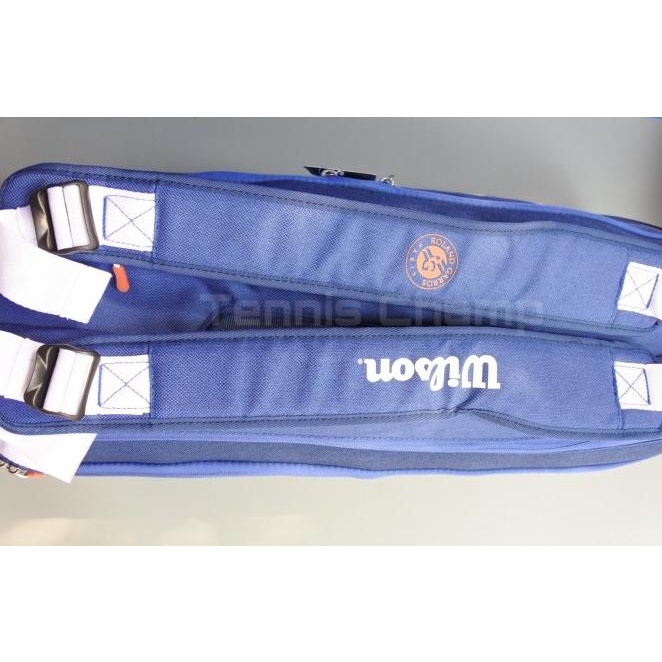 Tas Tenis Wilson Super Tour Roland Garros Navy/ Wilson Tennis Bag Ori