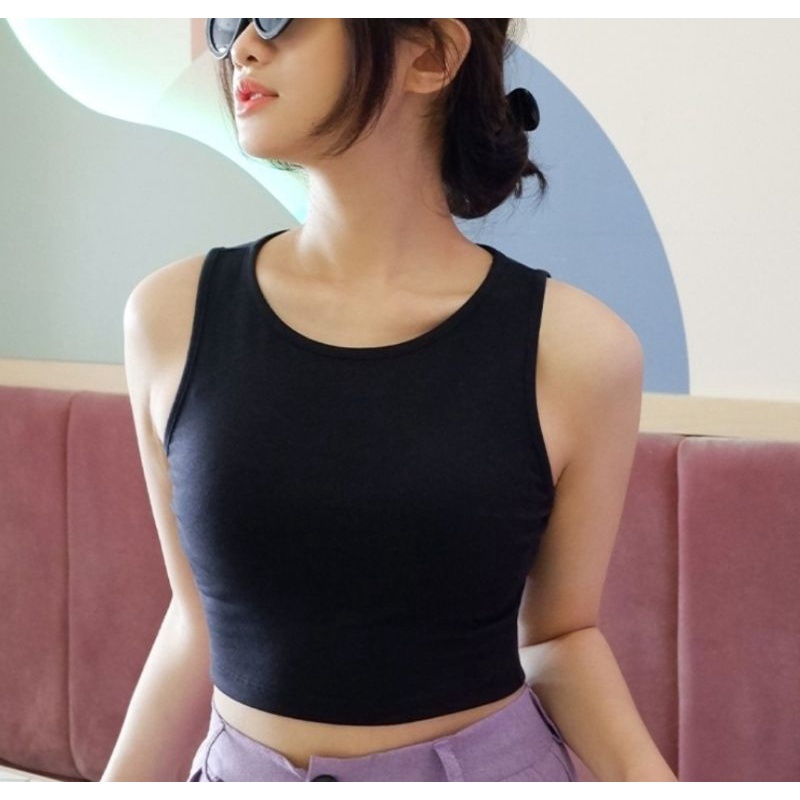 Sita Crop Tank Top Murah Atasan Wanita Murah - TT0077