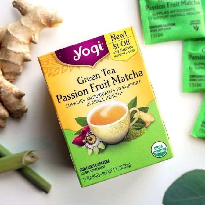 

Jual Yogi Tea, Green Tea Passion Fruit Matcha, 16 Tea Bags, 32 G Teh