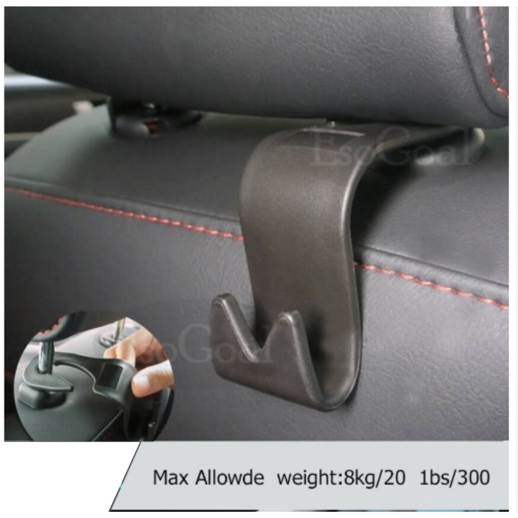 Mobil Kendaraan Back Seat Headrest Organizer Hanger Storage Hook For Belanjaan Bag Handbag 1 pcs