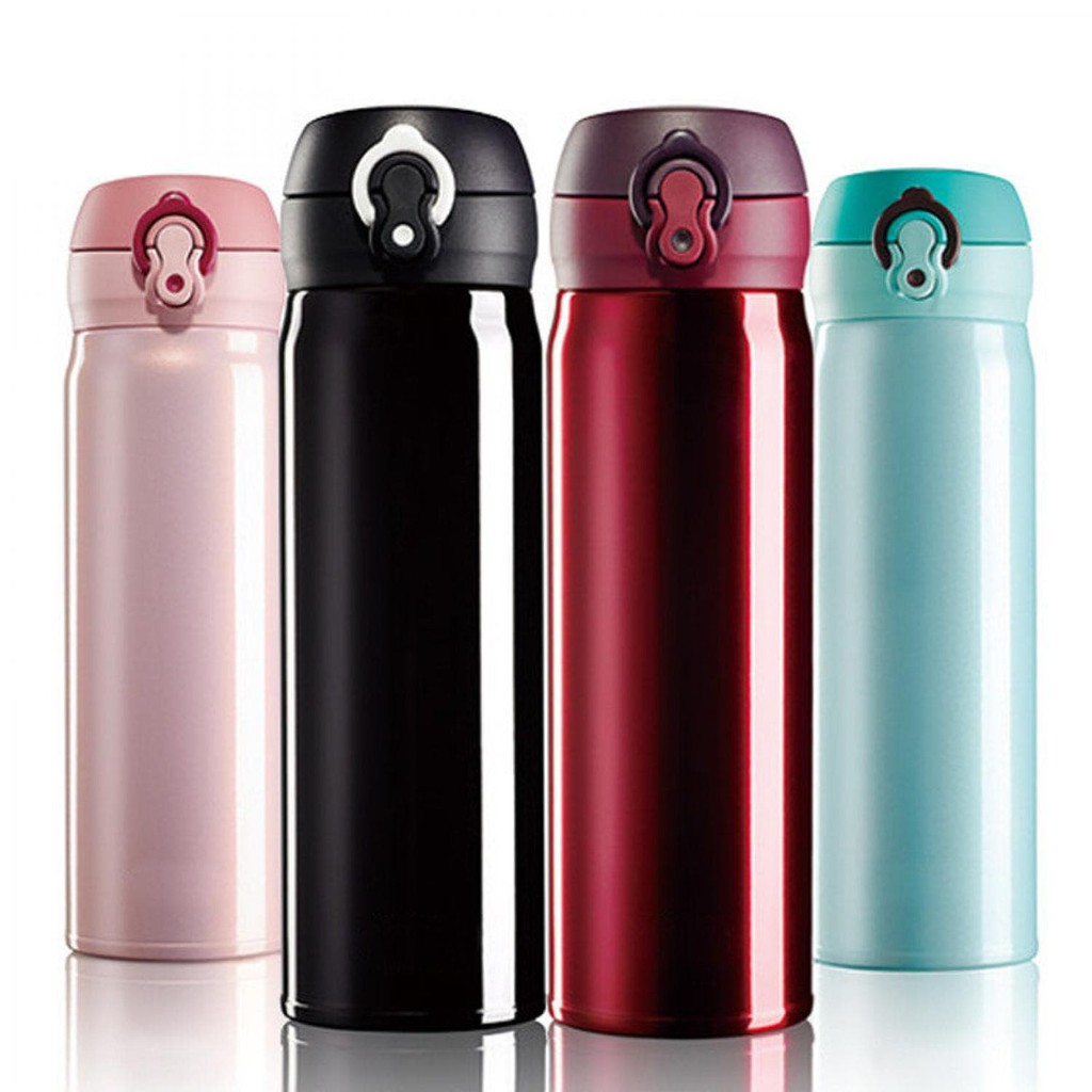 Termos Vacuum Flask Botol Minum Thermos Stainless Steel 500ml Blooming Termos Tumbler Travel Praktis