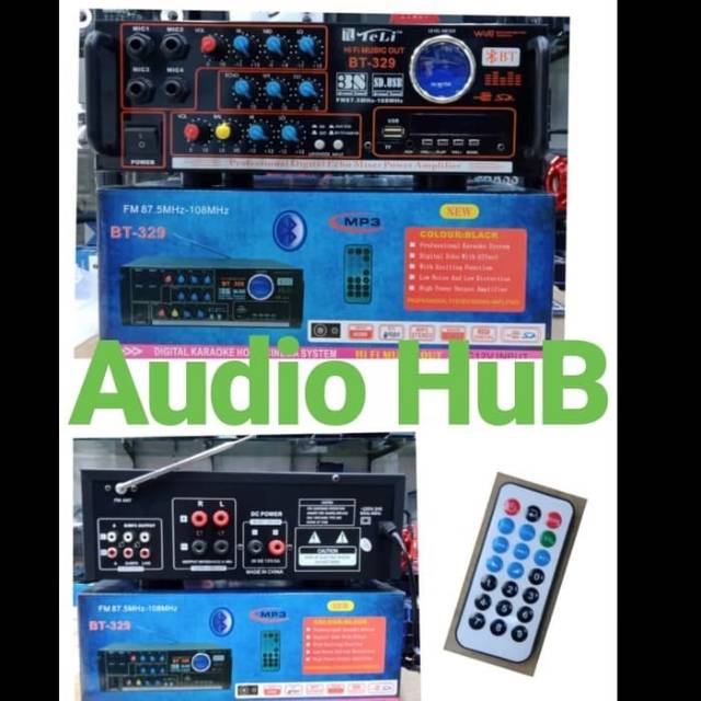 AMPLIFIER TELI BT 329 AMPLI TELI BT329 BLUETOOTH USB MP3 RADIO FM