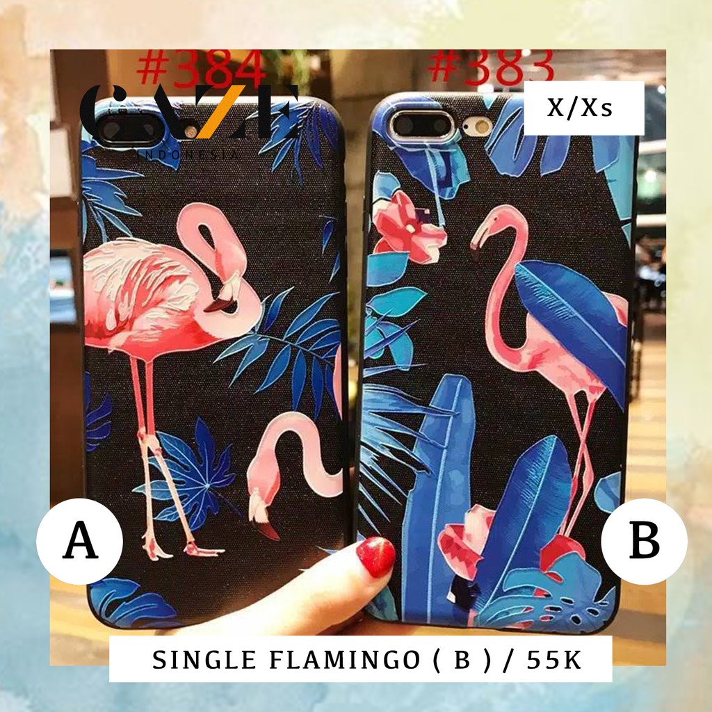 SINGLE FLAMING TIPE B , SOFT CASE IPHONE