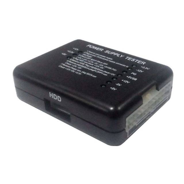 Power Supply Tester 20/24 Pin PSU ATX SATA HDD LED Indication Diagnost