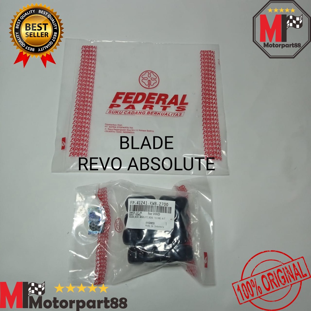 KARET TROMOL DAMPER SET BLADE REVO ABSOLUTE FEDERAL KWB