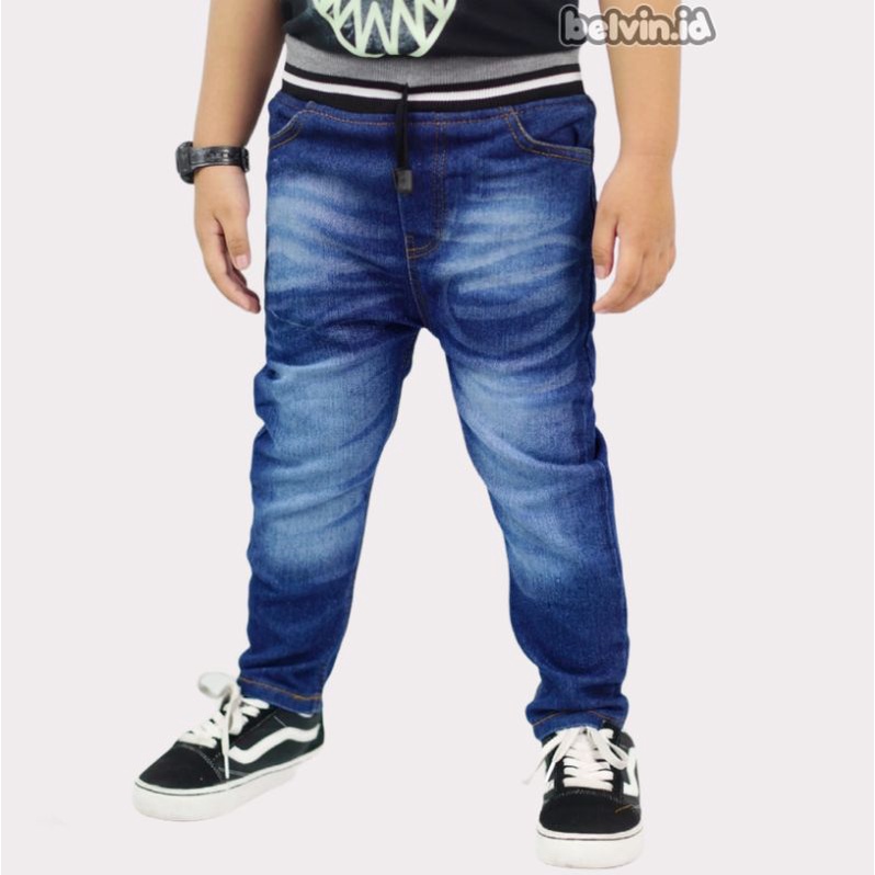 Celana Jeans Panjang Anak Laki Cowok 2 3 4 5 6 Tahun JRS26 B