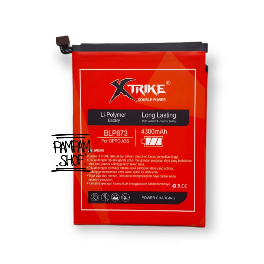 Baterai XTRIKE Double Power Original BLP673 Realme 2 C1 Batre Batrai Battery HP Handphone Ori BLP 673