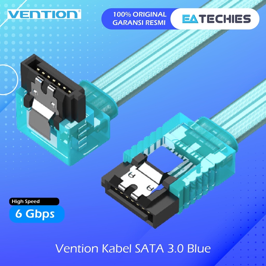 Vention Kabel Data Sata 3.0 III Harddisk HDD SSD PC Komputer Rakitan 6 Gbps -