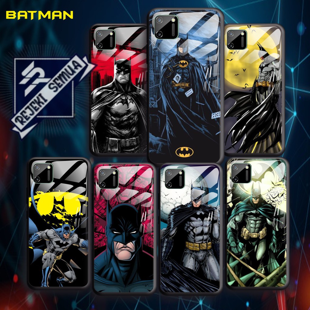 back case glass Batman Oppo A3s A1k A5 A9 2020 A7 F9 A5s A31 A52 a53 A92 A37 A57 A59 A71 [RS]1843