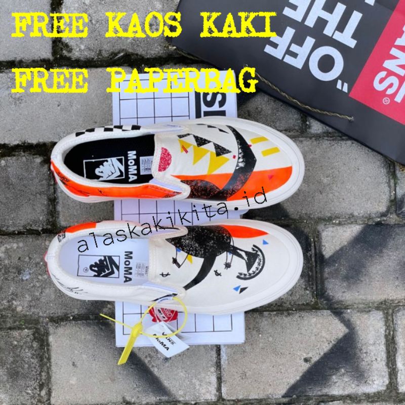 SEPATU SLIP ON MOMA VASILY KANDINSKY VANS SLOP MURAH