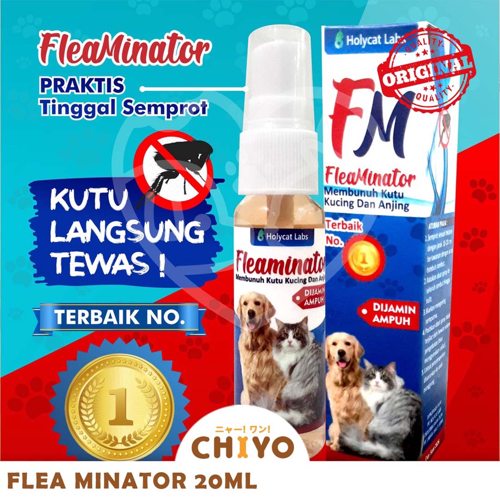 FLEA MINATOR 20ML [ OBAT KUTU HEWAN ANJING KUCING ]