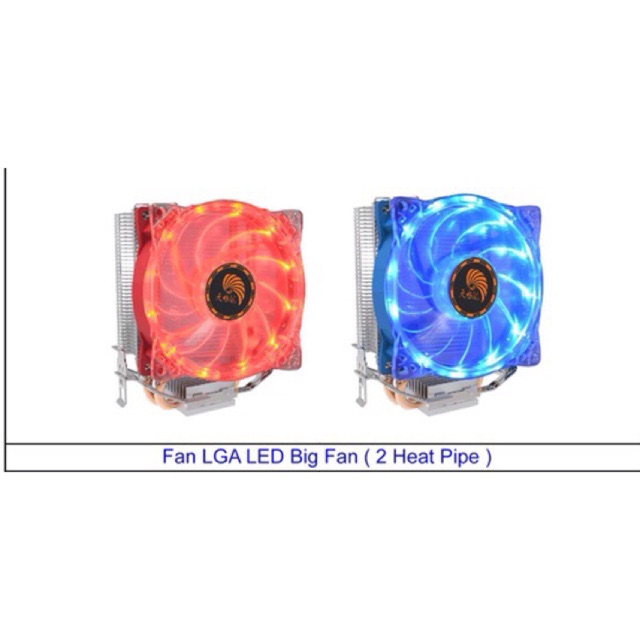 LED Double Heat Pipe Dual Fan Quiet CPU Cooler Cooling BIG Fan Heat Sink For LGA 1155 775 1156 AMD