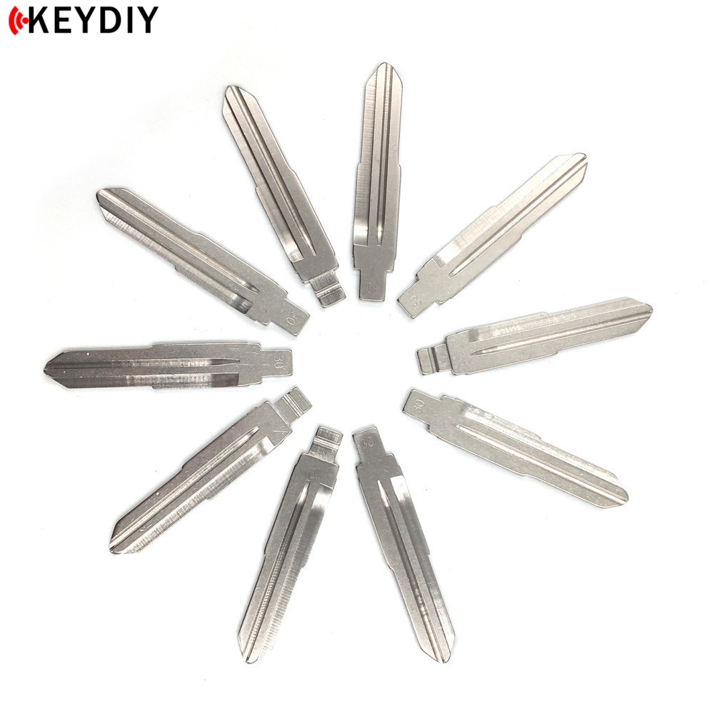 10pcs / lot Kunci Remote KD Kosong Bahan Metal Model Flip 30# Vvdi / JMD Untuk Zhonghua Junjie Zunchi Kubao SGMW