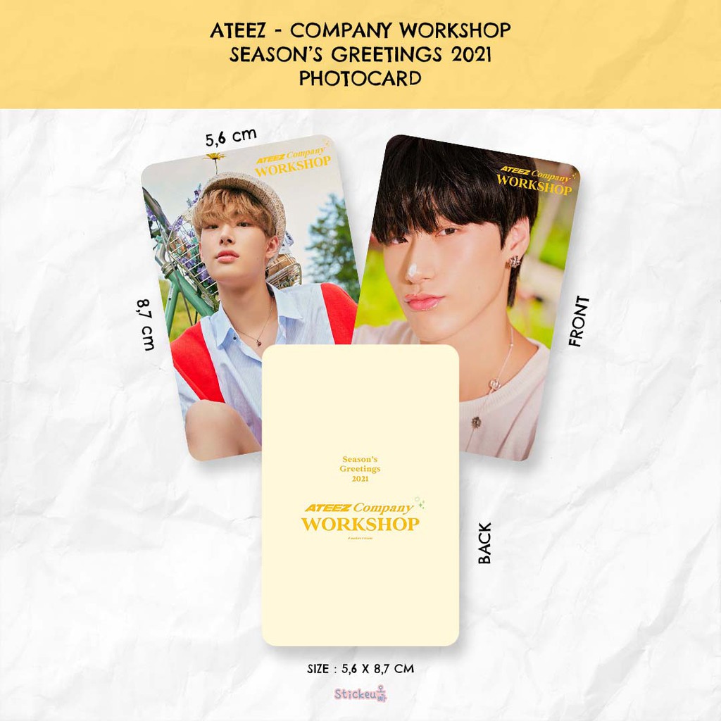 Photocard Ateez Company Workshop (Season's Greetings 2021)