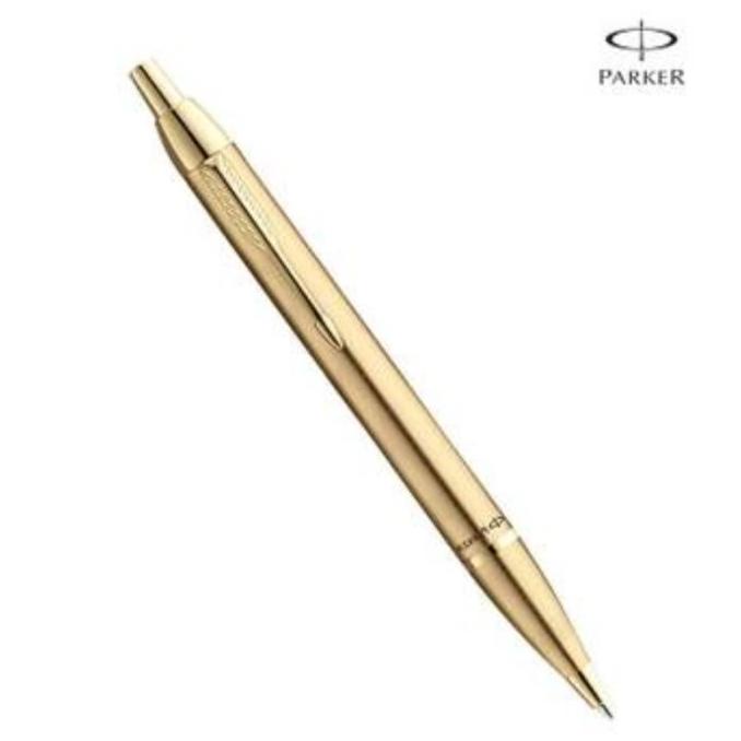 

Parker IM Brushed Metal Gold Trim GT Ballpoint Pen