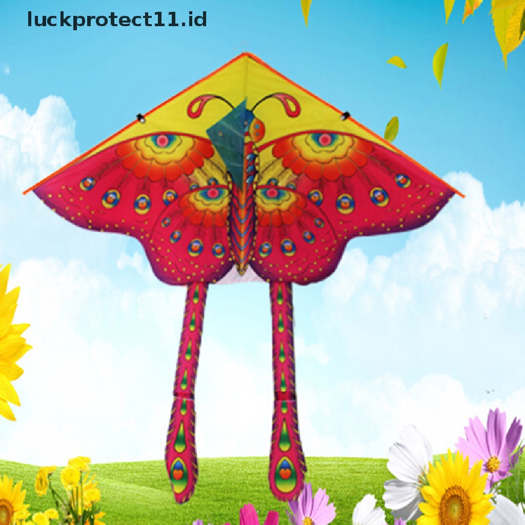 (Luckprotect11.Id 1Set 90x50cm Layangan Terbang Flying Kite Olahraga Outdoor Flying Kite Dengan