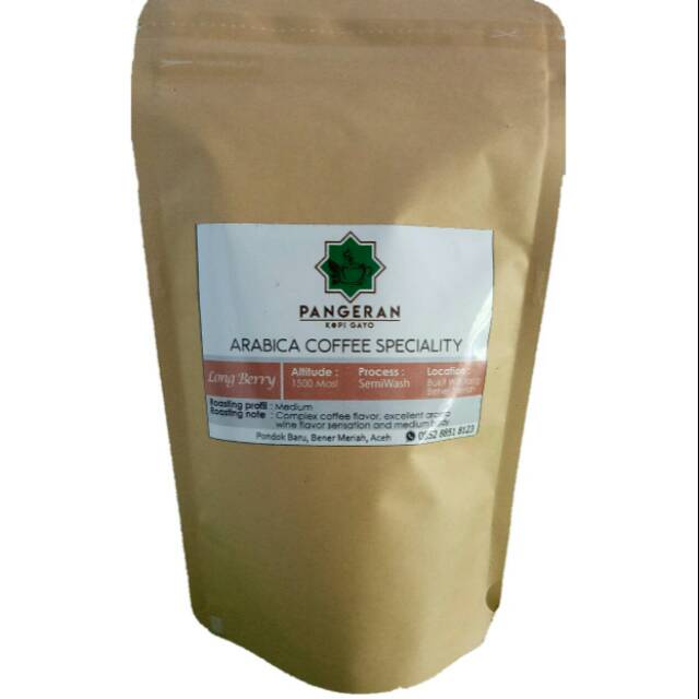 

LONGBERRY ARABICA SPECIALITY 200 Gram ASLI GAYO ACEH