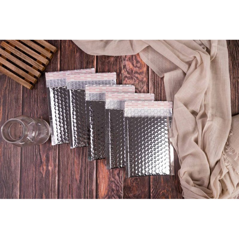 

26 37 Bubble Wrap Padded Envelope Amplop Paket Pengiriman Online Shop Silver