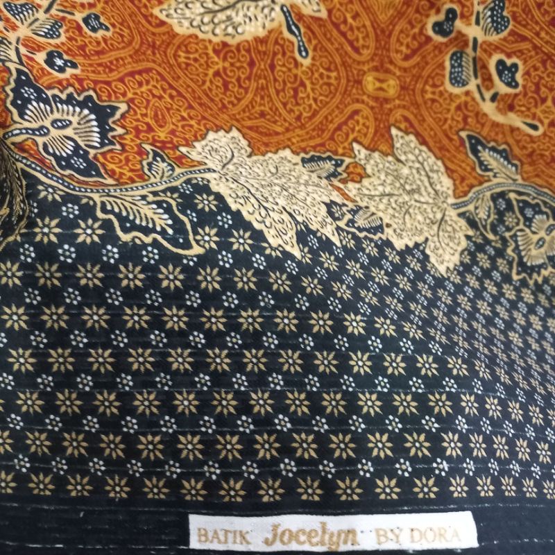 kain batik meteran bordir doby silk halus