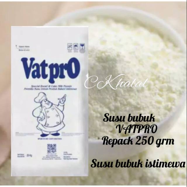 

Susu bubuk Full Cream/Vat PRO Repack 250 gr