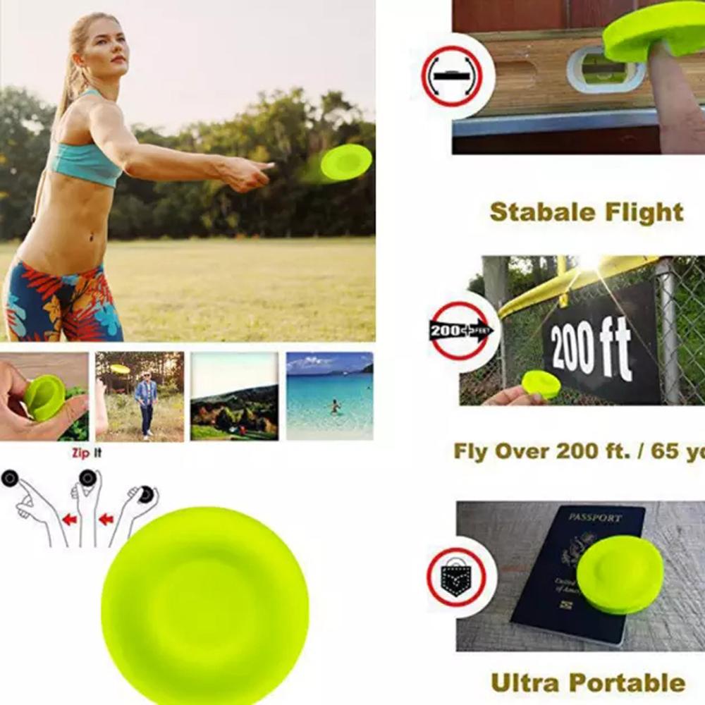 Quinton Flying Disc Permainan Menangkap Fleksibel Mainan Pantai Mini Balance Disc