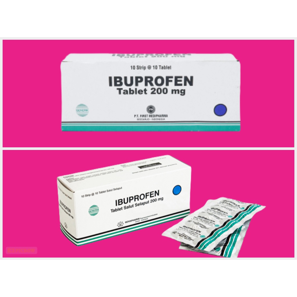 IBUPROFEN TABLET 200 MG PER BOX'S