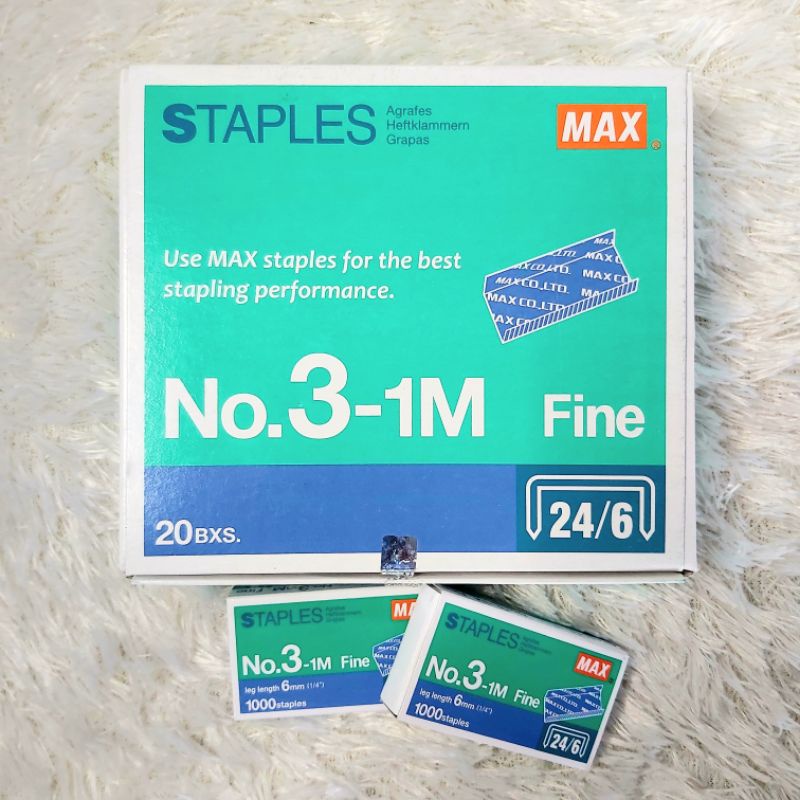 

(2pc) Staples/Isi/Refill Staples Max No3/no24/6Asli Jepang(R28)