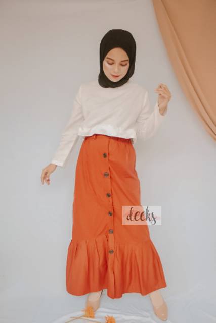 Hana Skirt (Ruflle skirt termurah)