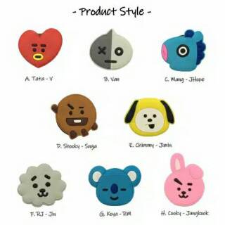 Download POPSOCKET BT21 BTS BANGTAN BOYS KPOP ARMY popsoket murah popsoket 3d karakter tata cooky chimmy ...