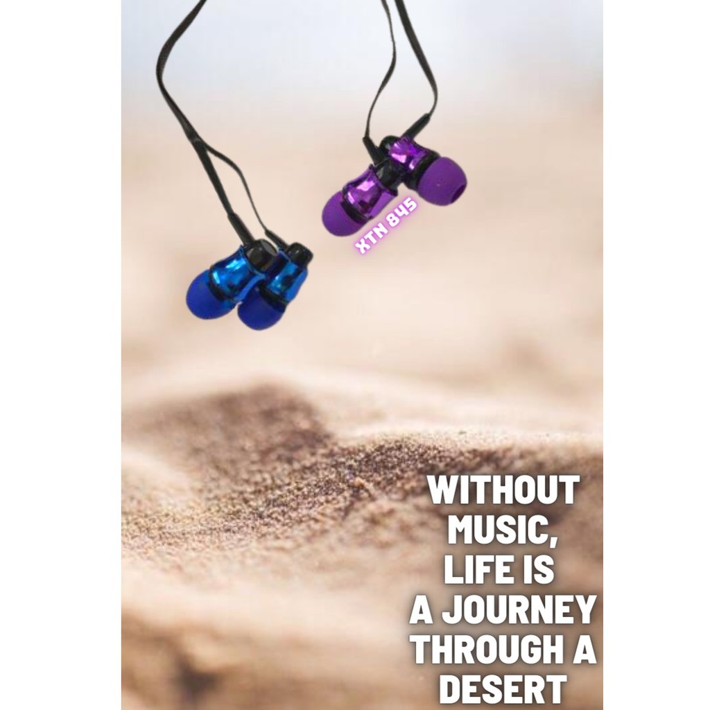 HI-Fi Earphone Headset Handsfree Universal xtra bass XTN 845