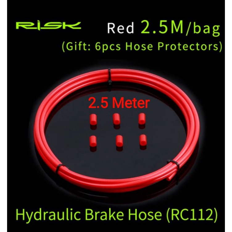 Risk Kabel Rem Hidrolik Sepeda Cable Housing Brake Hydraulic Merah