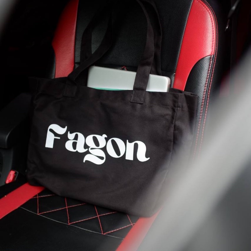 FAGON TOTEBAG FONT - BLACK