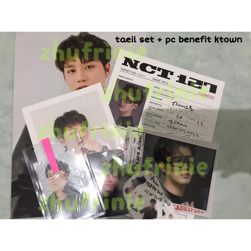 [READY STOCK](BACA DESKRIPSI) SHARING SG21 SEASON GREETING NCT127 TAEIL SET POSTCARD GRUP FRAME