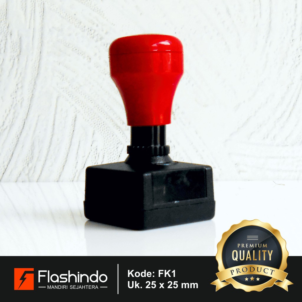 

Flashindo Stempel Warna Kotak Kecil | Ukuran 25 x 25 mm | Cap Stempel Laundry/Lunas/Toko Bangunan