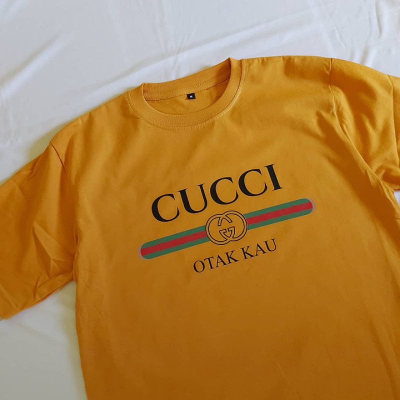 KAOS TSHIRT PLESETAN CUCCI OTAK KAU