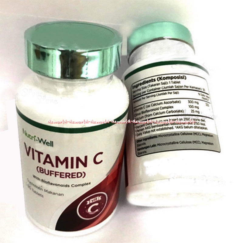 Nutri-Well 30tablet Vitamin C Buffered With Bioflavonoids Complex Vit C Nutri Well Untuk Imun Tubuh Nutri Well