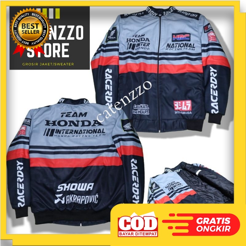 COACH BOMBER VARSITY JEANS JAKET / JAKET YAMAHA - JAKET HONDA - JAKET MOTOR - JAKET NASCAR PRIA PREM