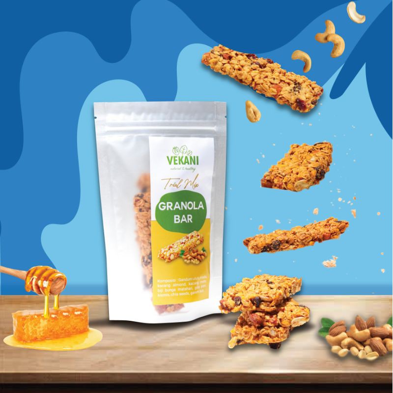 

TRIAL MIX Granola Bar Organik VEKANI Healthy Snack