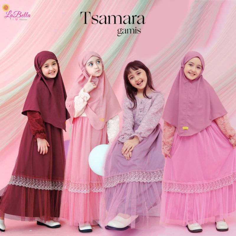GAMIS SET TSAMARA LABELLA - GAMIS ANAK
