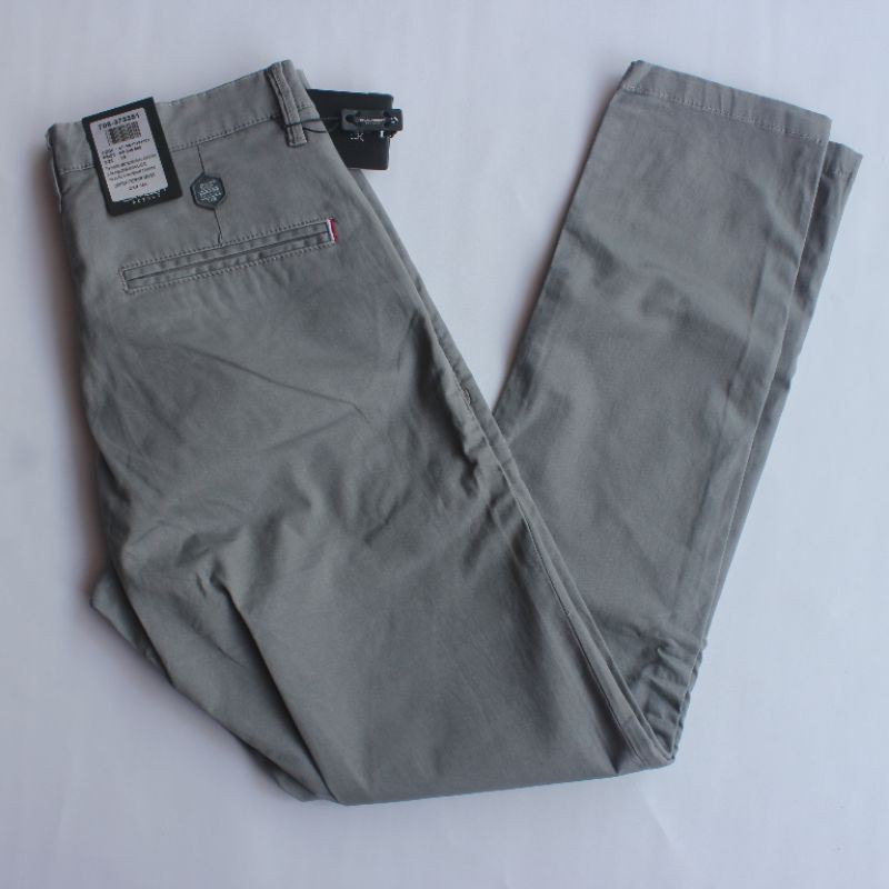 OXYGEN DENIM ORIGINAL - Celana Katun Oxygen Abu-abu / Celana Chinos Oxygen Slim Fit (708-373351)