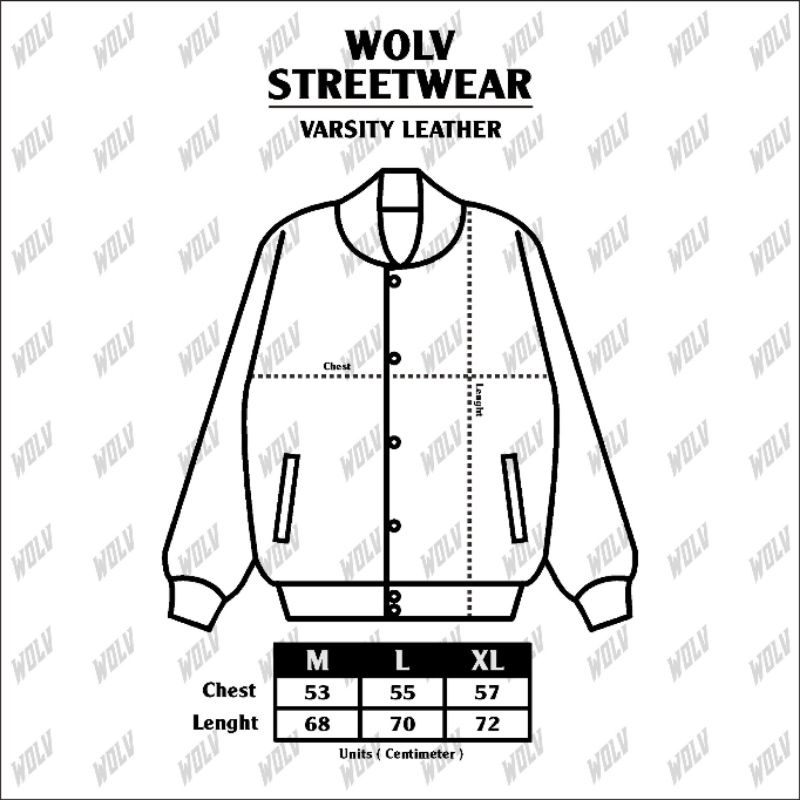 VARSITY JAKET PRIA BOMBER ORIGINAL WOLV PREMIUM HIGH QUALITY