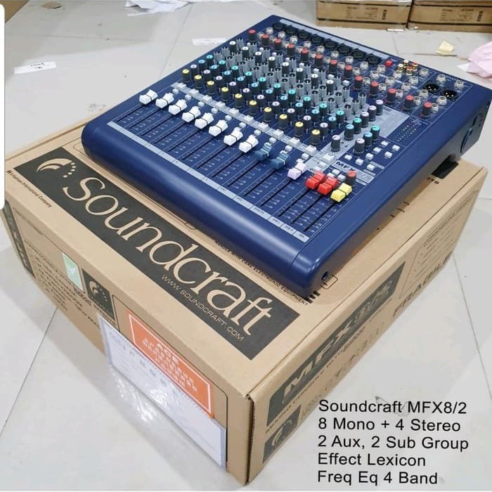 Mixer Soundcraft Mfx 8 8 Channel Mixer Audio Soundcraft Mfx8 Original