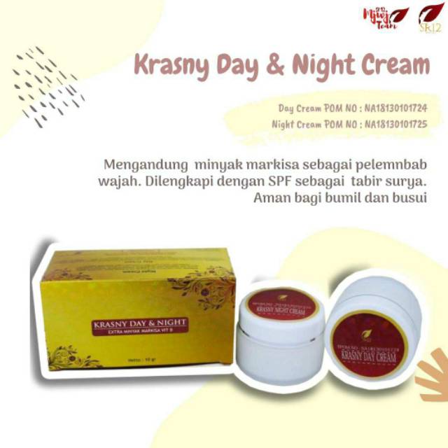 

KRASNY DAY & NIGHT CREAM/BIKIN AWET MUDA/KULIT KERING