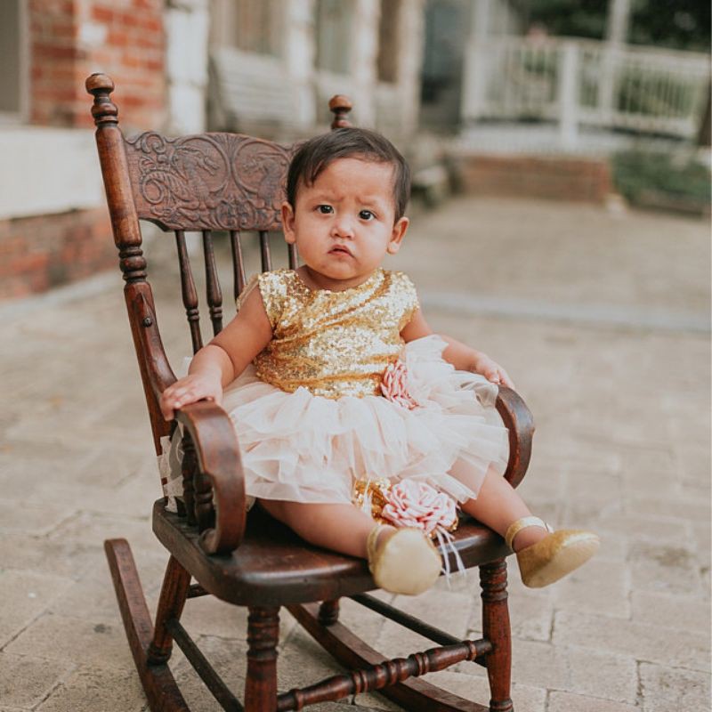 dress bayi neychan gaun pesta anak melia